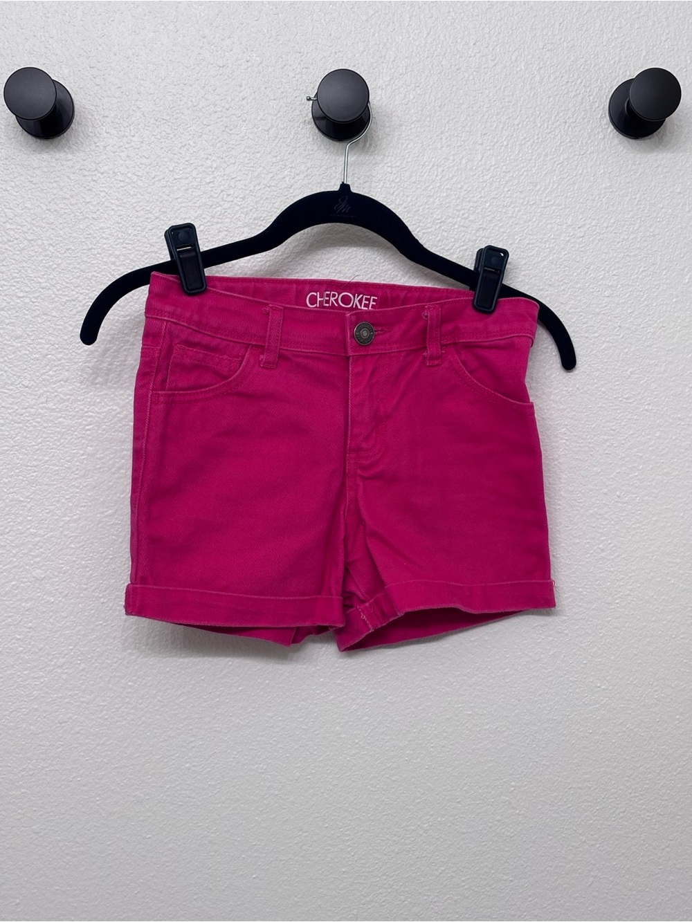 Cherokee pink, jean shorts size 10